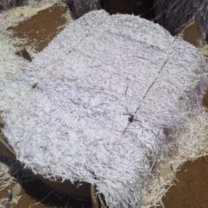 White Shredded Paper Scrap